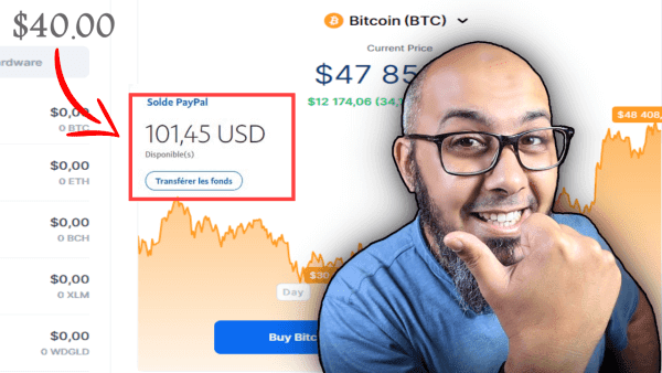 تحويل البيتكوين الى PayPal بسهولة | تحويل البتكوين الى دولار